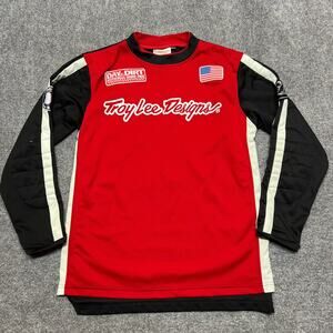 Troy Lee Designs Elrod Motocross Jersey Red Black Long Sleeve Men's Small